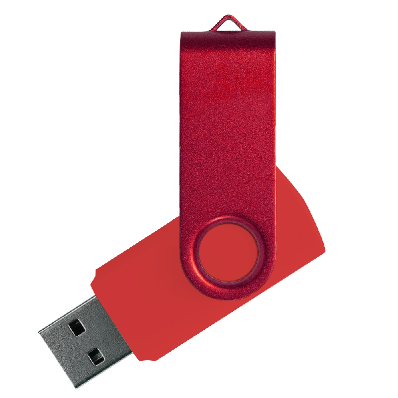 Флеш накопитель USB 2.0 Twister Сolor Mix 16GB, пластик Софт Тачметалл