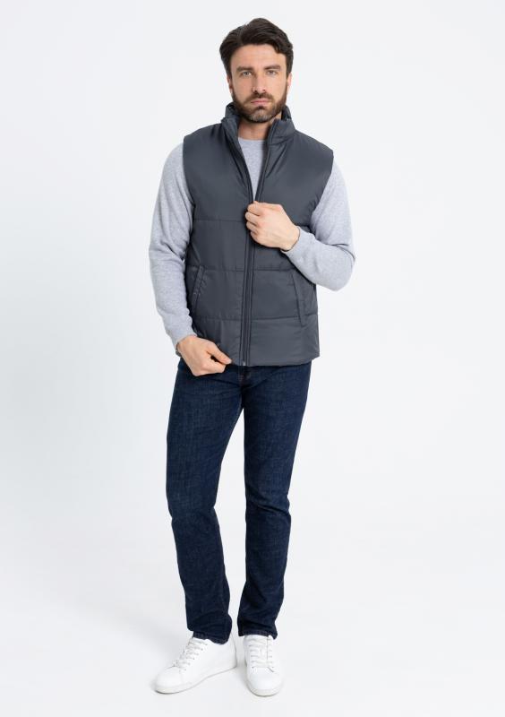 Жилет унисекс STAN утепленный  таффета 210T,200, 84, Графит (101)