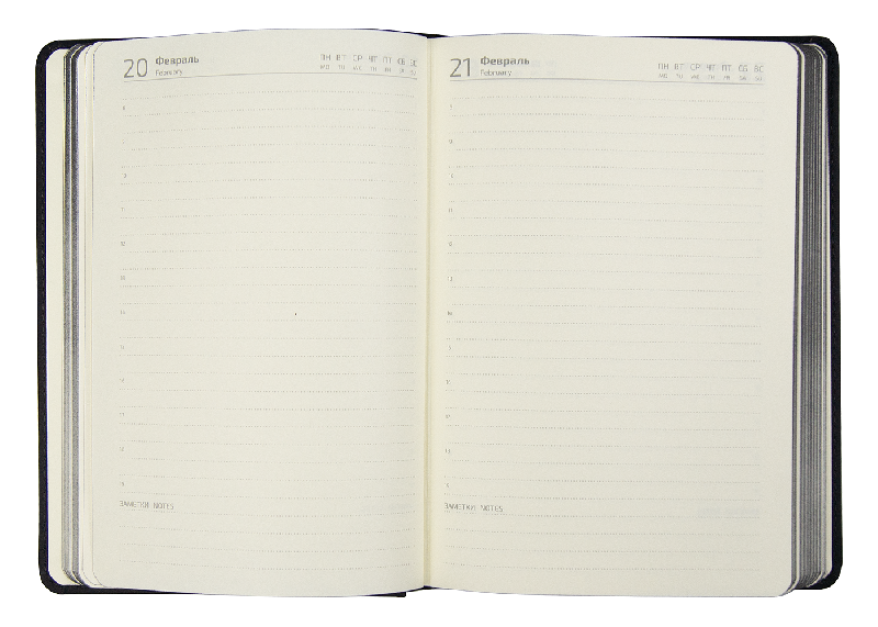 Ежедневник полудатированный Classic Soft А5, в твердой обложке с поролоном