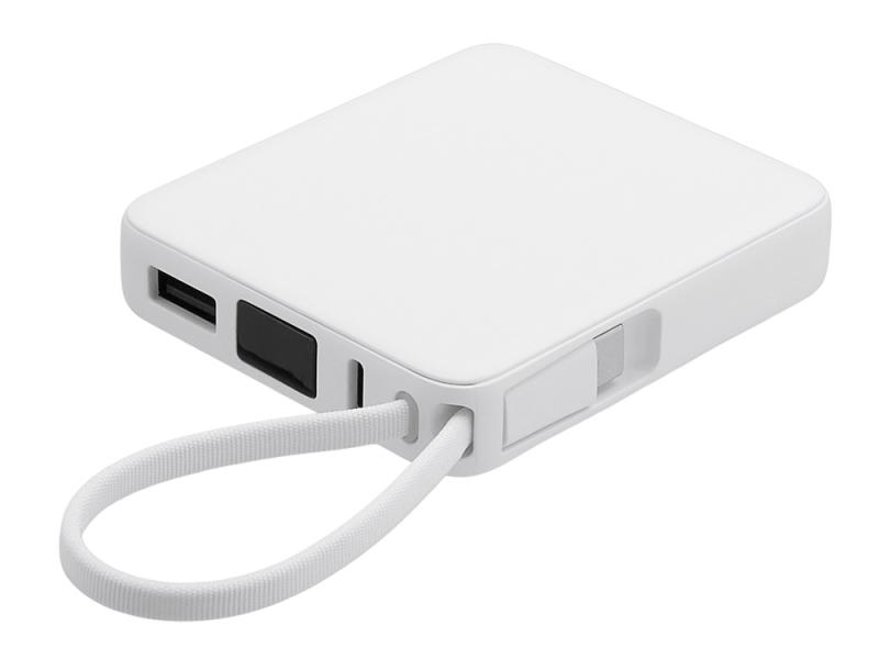 Внешний аккумулятор со встроенным кабелем USB-C Дэнси, 5000 мАч