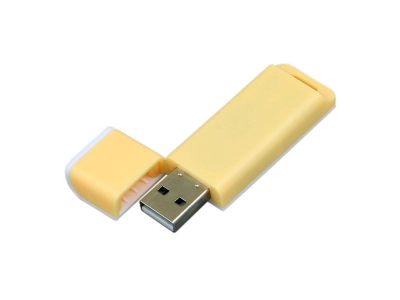 USB 2.0- флешка на 32 Гб с оригинальным двухцветным корпусом