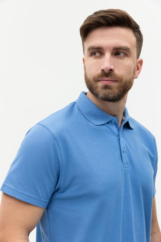 Рубашка поло мужская  STAN хлопок/полиэстер 185