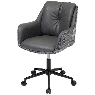 Стул на колесиках allar, экокожа, рогожка