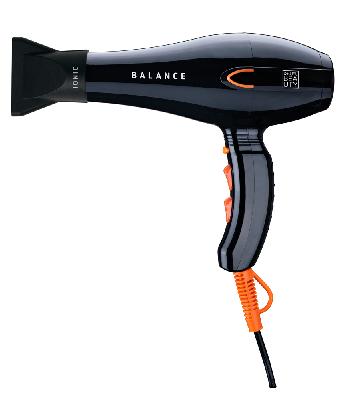 Фен DEWAL BEAUTY Balance Black, 2200 Вт, ионизация, 1 насадка