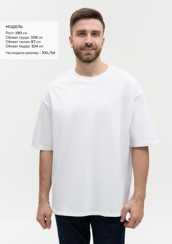 Футболка унисекс оверсайз STAN хлопок  240