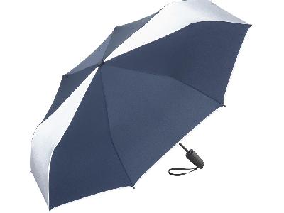 Зонт складной ColorReflex со светоотражающими клиньями, полуавтомат