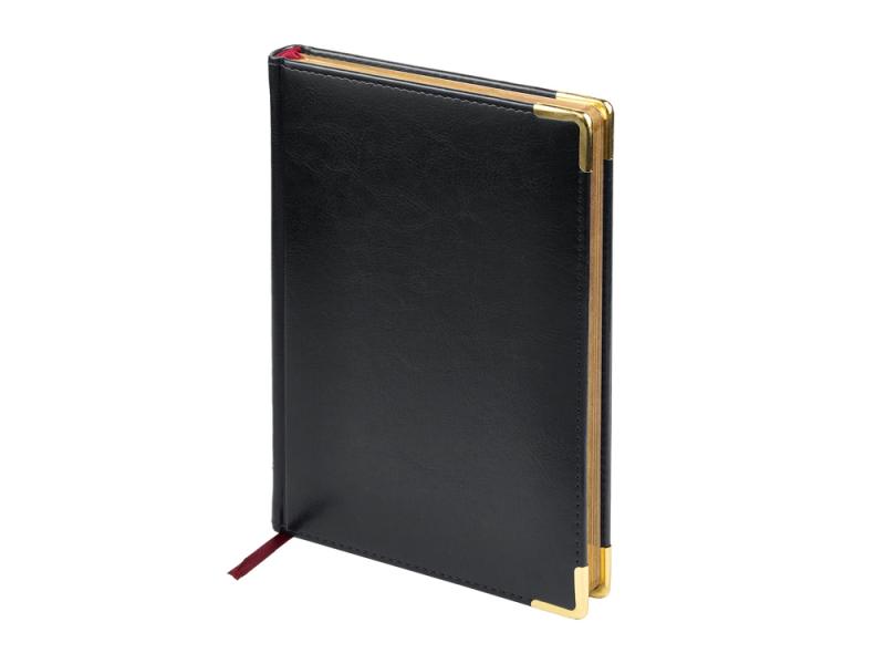 Ежедневник датированный А5 Sidney Nebraska на 2026 год, с золотым срезом и уголками