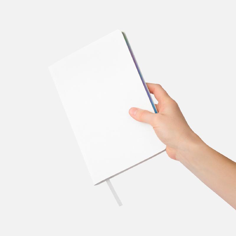 Ежедневник Galaxy недатированный, гибкая обложка, срез голограф. фольга