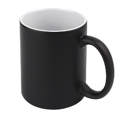 Кружка-хамелеон керамическая Йорк, сублимация, черная