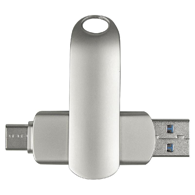 Флеш накопитель USB 3.0 + TYPE C Cupertino, металл, 32 GB
