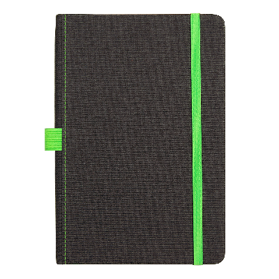 Блокнот Forest  Alfa Orion Rosewood А5, недатированный, в твердой обложке,  с зеленой резинкой и петлей для ручки