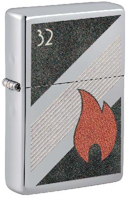 Зажигалка ZIPPO Vintage с покрытием High Polish Chrome, латунь, 38x13x57 мм
