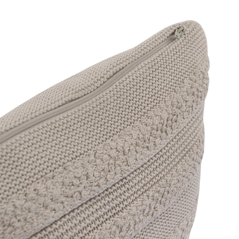 Подушка из хлопка с буклированной вязкой  из коллекции essential, 45х45 см