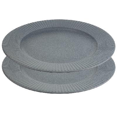 Набор обеденных тарелок soft ripples,  D27 см, 2 шт.