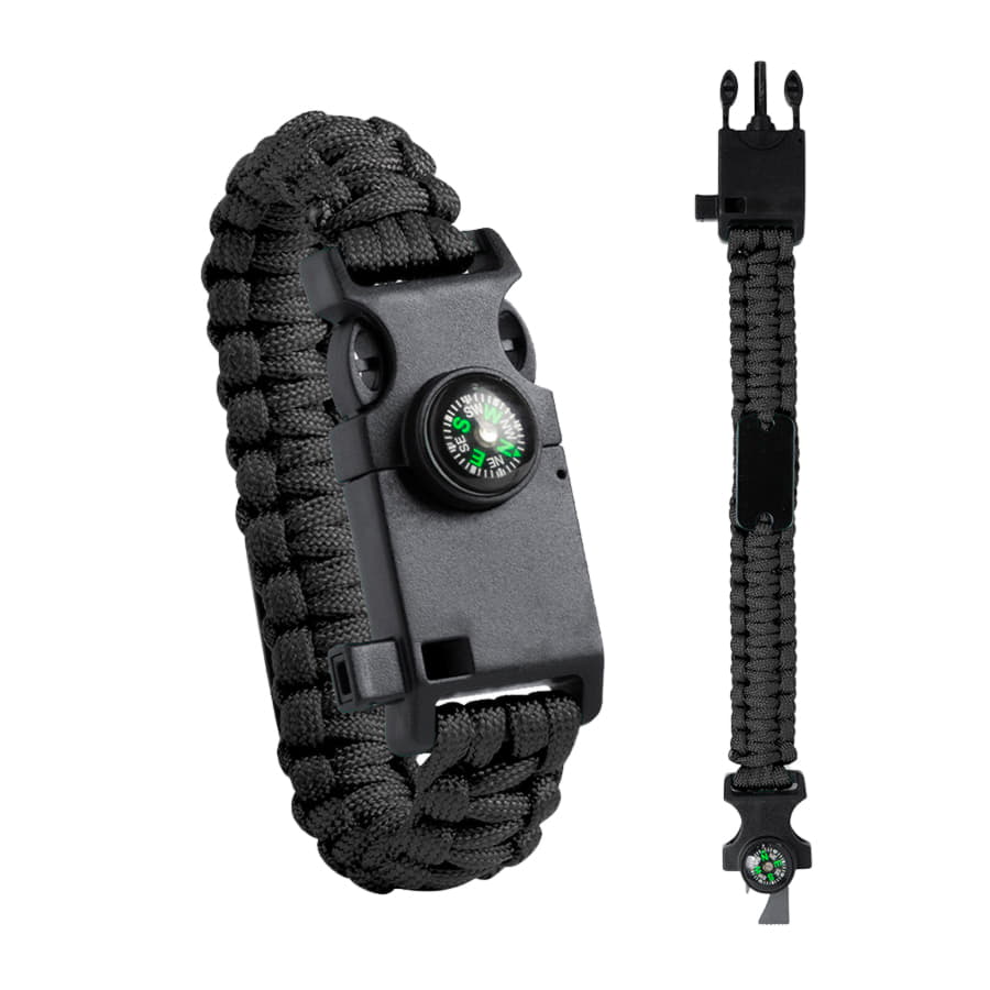 Походный браслет многофункциональный KUPRA, нейлон, пластик, зеленый, 25.5 x 3.4 x 1.1 см