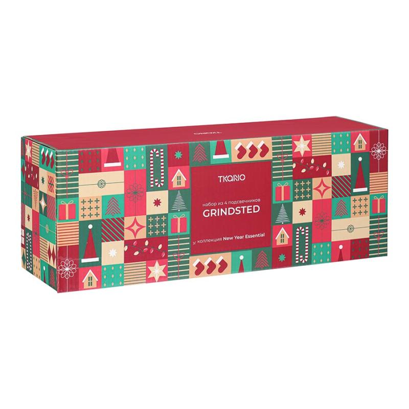 Набор из 4 подсвечников grindsted из коллекции new year essential, 4 шт.