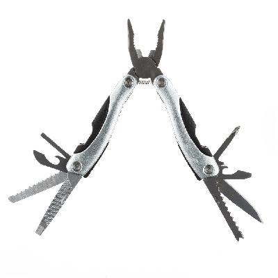 Мультитул Stinger, 100x50 мм, 15 функций, алюминийпластик, в нейлоновом чехле