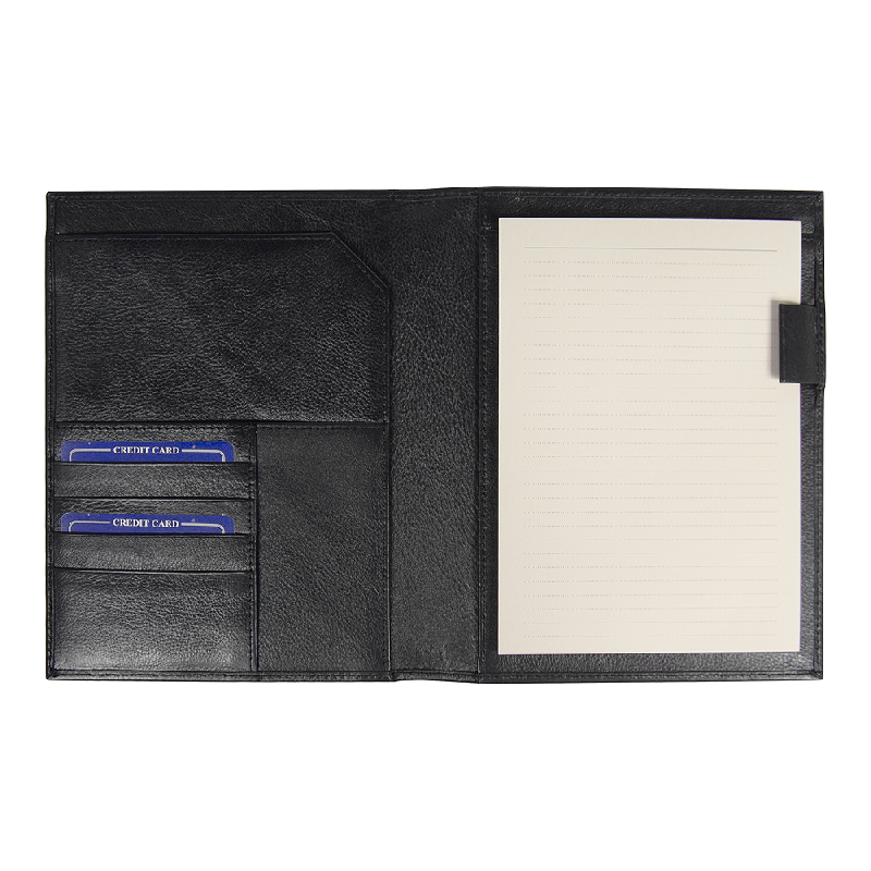 Суперобложка из натуральной кожи Universal leather размер А5+ ,  с блокнотом