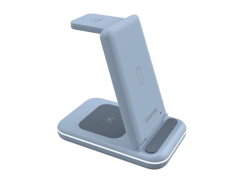 Беспроводное зарядное устройство 3-в-1 WS-304, 15 Вт