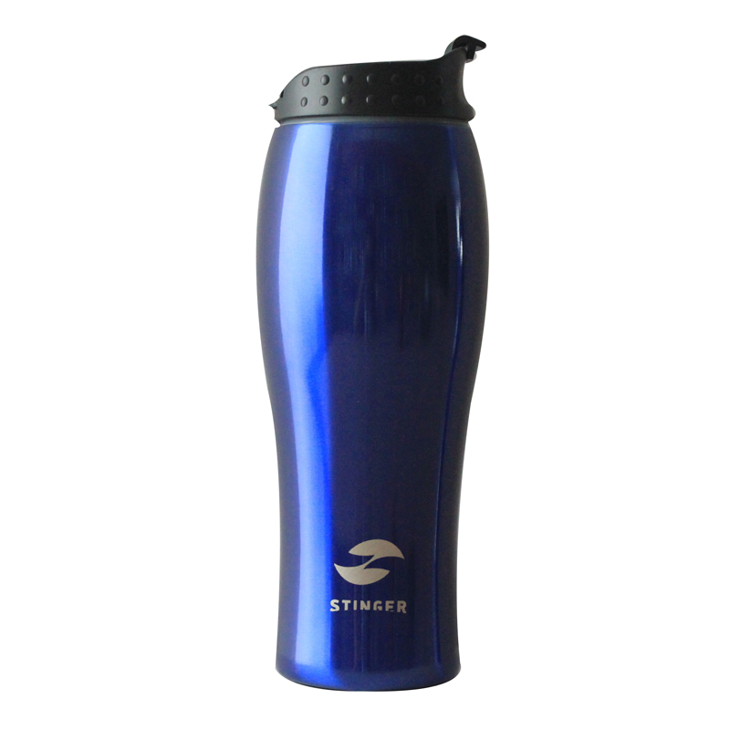 Термокружка Stinger, 0,4 л, пластик,  глянцевый, 6,5х22,3 см