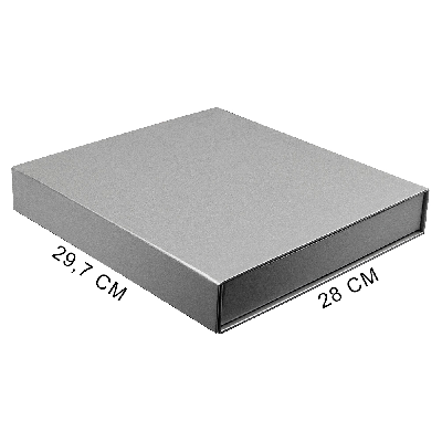 Подарочная коробка, размер 29,7*28,0*4,5 см,  Solution Prestige Magnum Linen  агнитным клапаном под индивидуальную вырубку