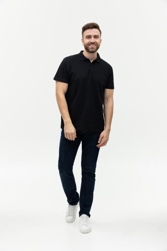 Рубашка поло мужская  STAN хлопок/полиэстер 185