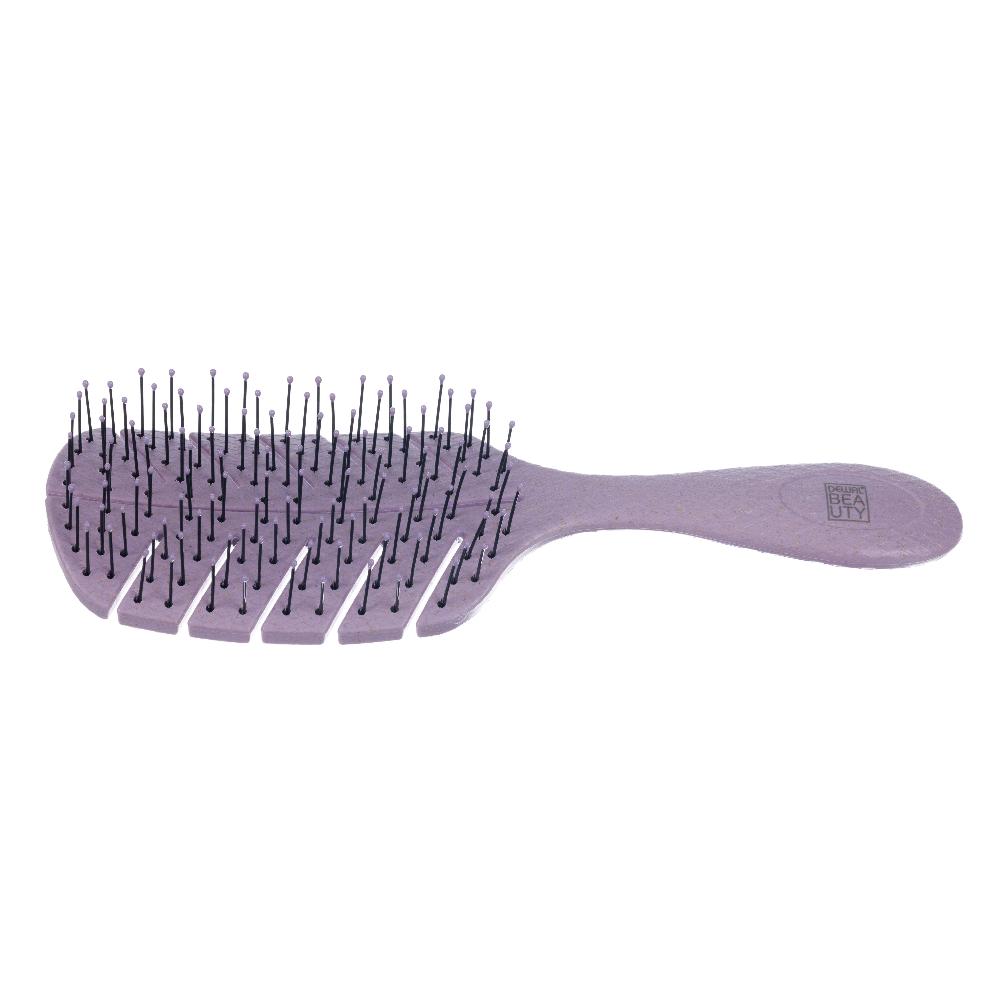 Щетка Dewal Beauty серия "Friendly", продувная, с нейлоновым штифтом, форма листик