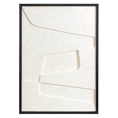Панно декоративное с эффектом 3d minimalism, с черной рамой, 50х70 см