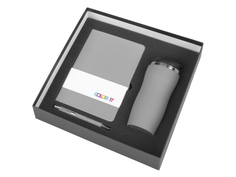 Подарочный набор Color it с блокнотом, металлической ручкой и термокружкой