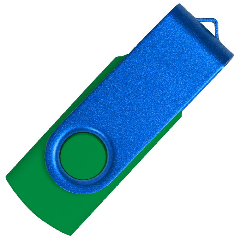 Флеш накопитель USB 2.0 Twister Сolor Mix 16GB, пластик Софт Тачметалл