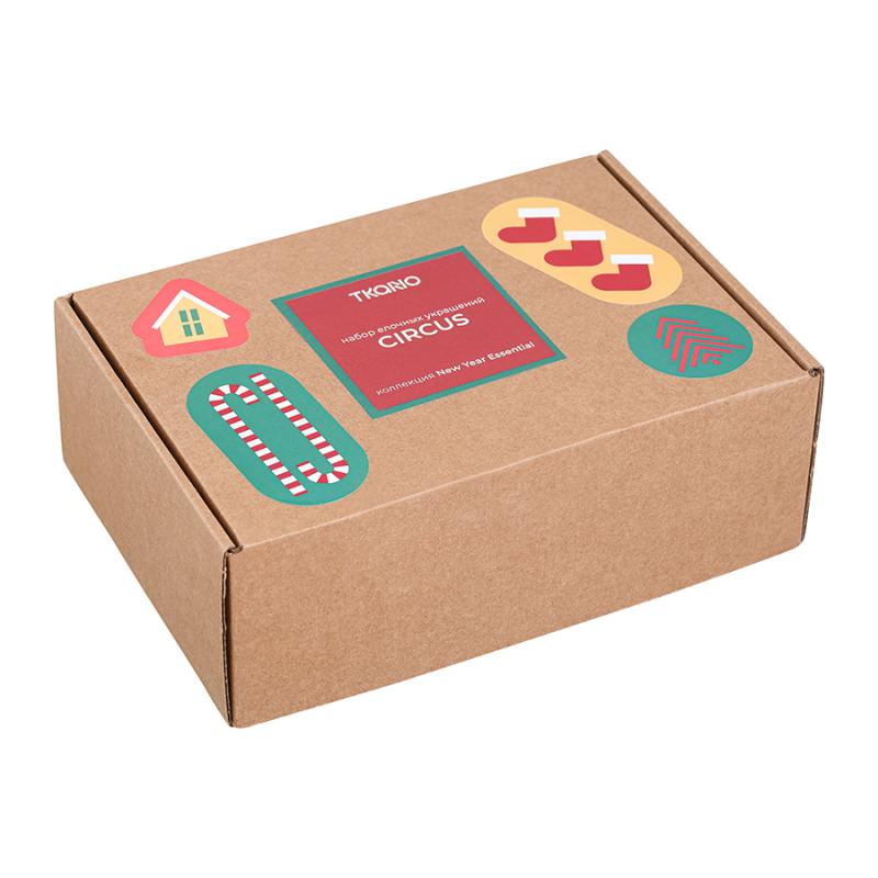 Набор елочных украшений circus из коллекции new year essential, 3 шт.