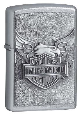 Зажигалка ZIPPO HarleyDavidson®, с покрытием Street Chrome™, латунь, 38x13x57 мм