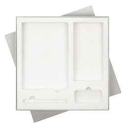 Подарочная коробка без ложемента для ежедневника, ручки и аккумулятора,  (под съемные ложементы)