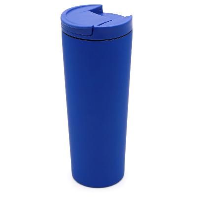 Термокружка Carroll софт-тач, синего цвета