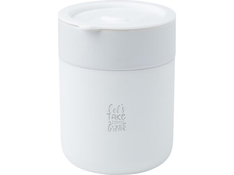 Кружка Java с силиконовой оберткой и пластиковой крышкой