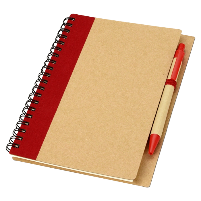 Блокнот B6 Easy Way, на пружине, в твердой обложке, c ручкой