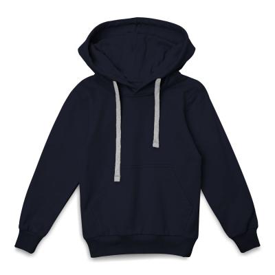Толстовка с капюшоном детская Kirenga Kids, темно-синяя, 10 лет