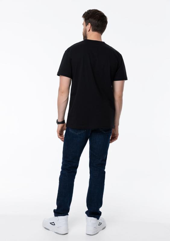 Футболка унисекс хлопок 150, 52, Черный (20)