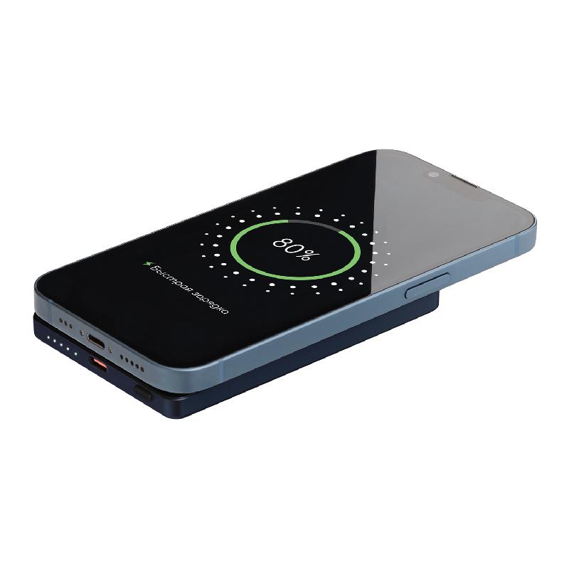 Внешний аккумулятор Атлантис (Atlantis) PD 5000mAh с функцией беспроводной зарядки 15W