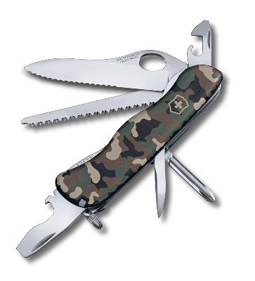 Нож перочинный VICTORINOX Trailmaster One Hand, 111 мм, 12 функций, с фиксатором лезвия