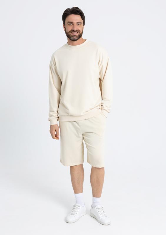 Свитшот унисекс STAN футер без начёса, 350, 96, Молочный (11)