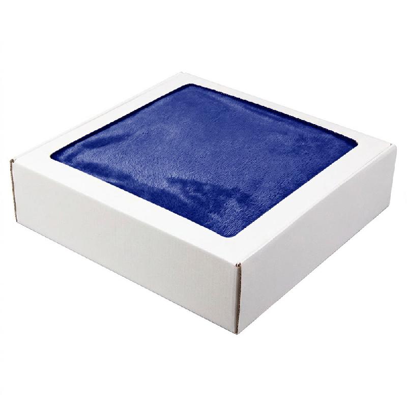 Плед мягкий флисовый Super Soft  Comfort, 125*150 см, 654С, в подарочной белой крафтовой коробке с окошком