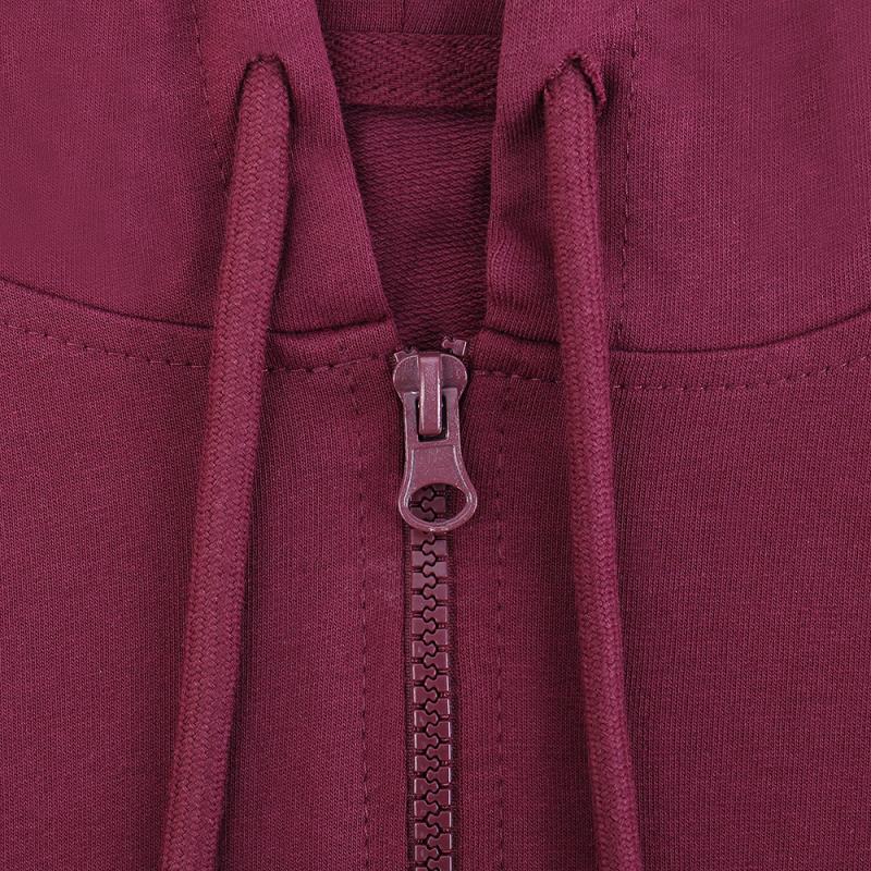 Толстовка STAN оверсайз на молнии с капюшоном футер без начёса 240, 99, Бордовый (661)