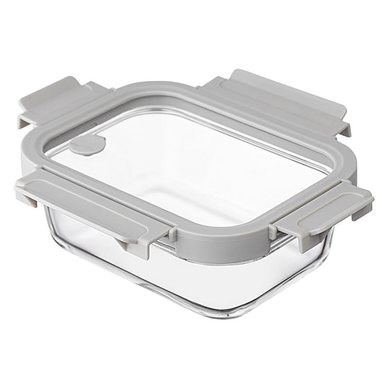 Контейнер для запекания и хранения прямоный click glass, 640 мл