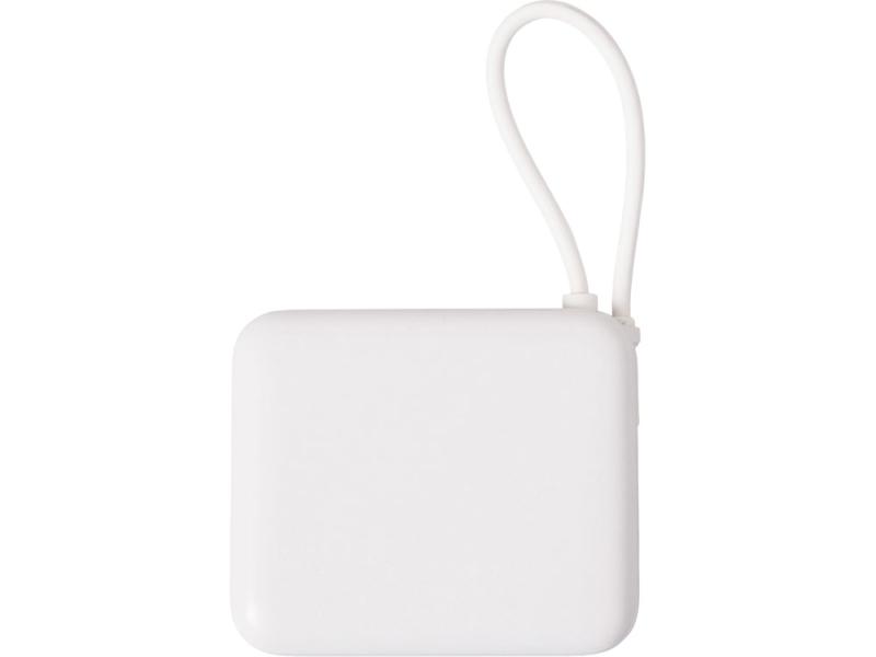 Внешний аккумулятор со встроенным кабелем Liri, QC/PD, 10000 мАч