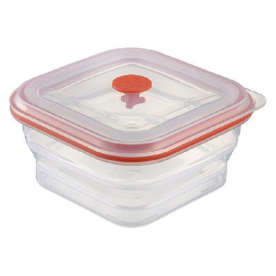 Контейнер для переноски и хранения силикон квадратный складной silikobox, 600 мл