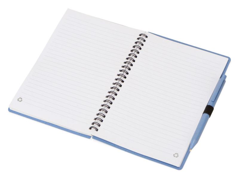 Блокнот А5 Toledo M с обложкой из пшеницы и пластика и шариковой ручкой