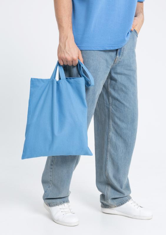 Сумка шопер STAN хлопок 38*42, 200,201, Голубой (76)