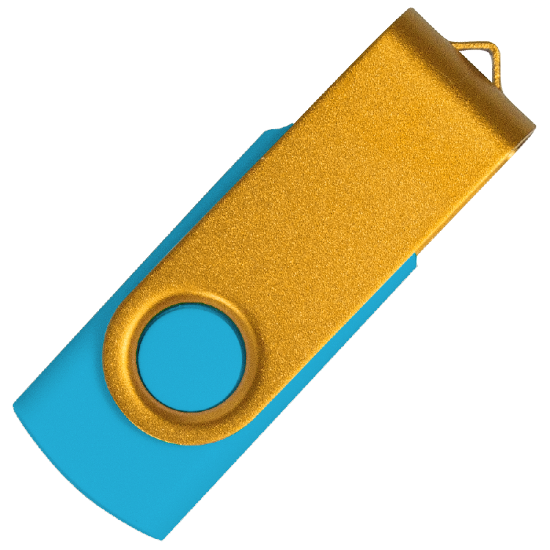 Флеш накопитель USB 2.0 Twister Сolor Mix 16GB, пластик Софт Тачметалл