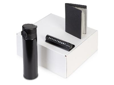 Подарочный набор Premier с термокружкой, парковочной визиткой и обложкой для документов